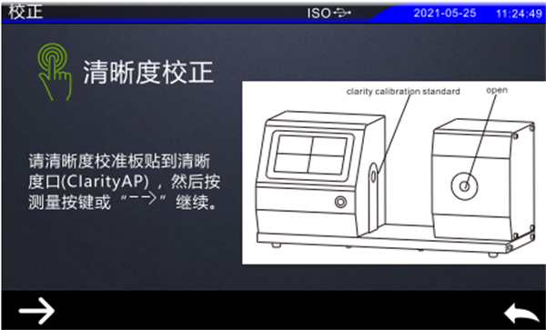 色彩雾度计参照标准——ISO校正——清晰度