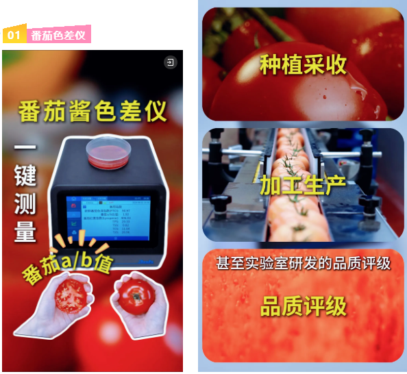 番茄酱测色总不准？选对大口径分光色差仪 PS808CT 是关键